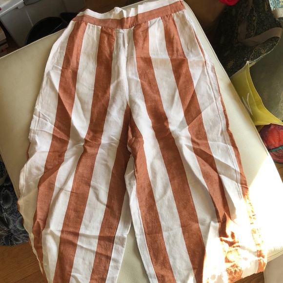 Madewell caramel/white striped culottes - Picture 5 of 11